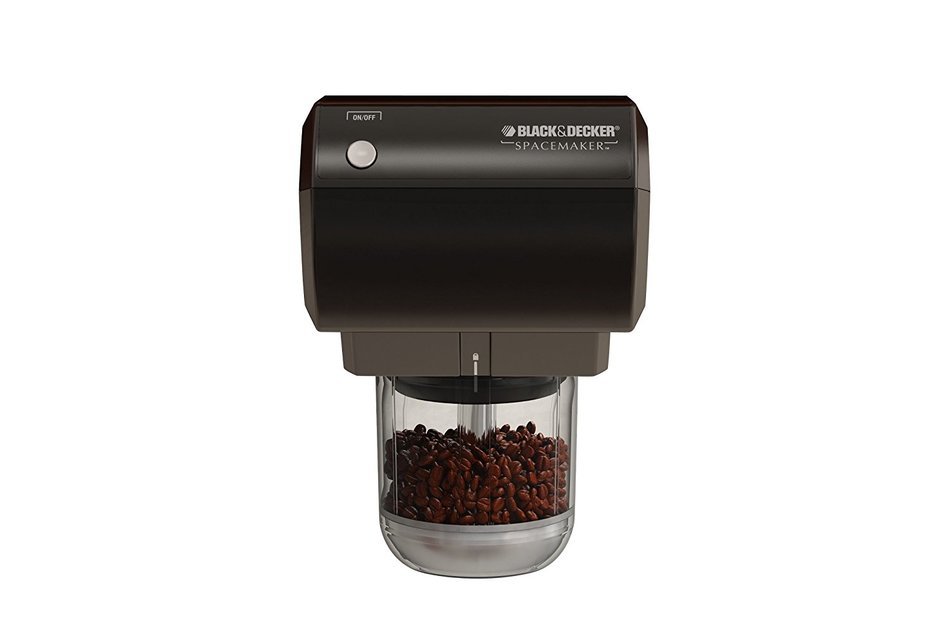 Black & Decker CG800 Spacemaker Traditional Mini Food Processor and Coffee Grinder, White N2