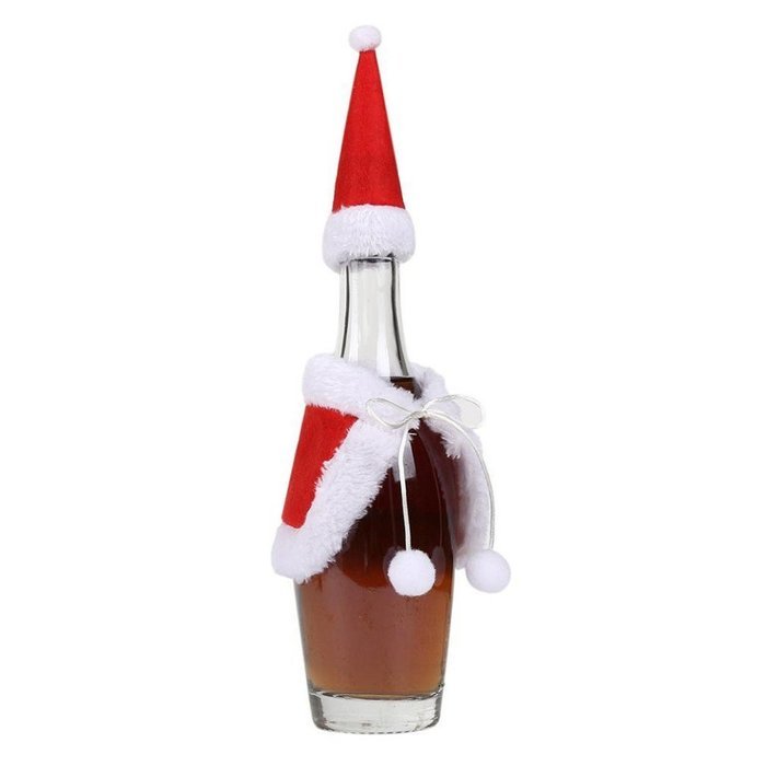 Bottle Sets Clothes,Morecome Santa Christmas Red Wine Cover with Christmas Hat