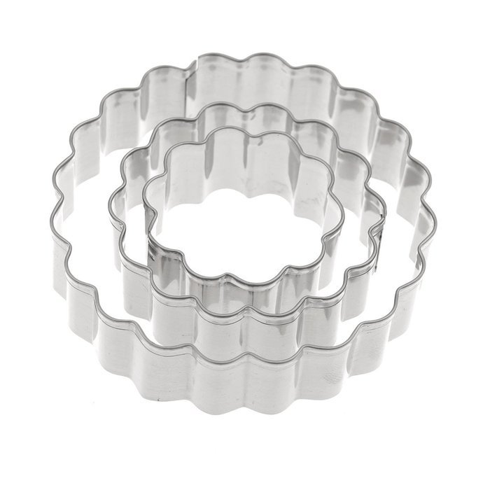 Anyana 3Pcs Carnation Fondant Mold Cake Flower Decor Sugarcraft Cookie Cutters Baking Mould Party Wedding Dessert N5