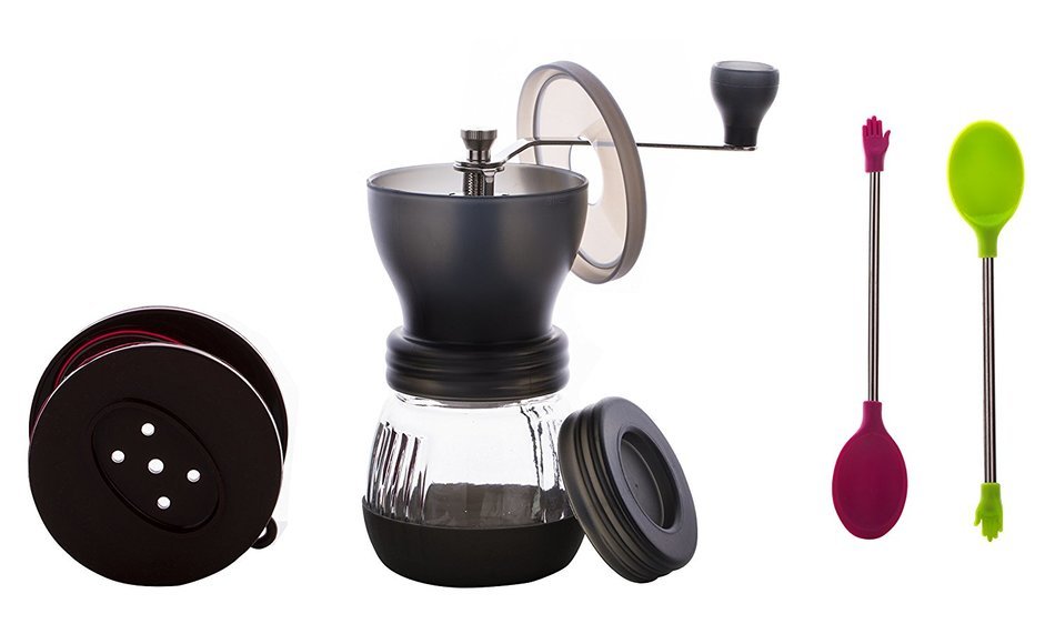 Orjoecoffee Ceramic Burr Manual Grinder Black N6