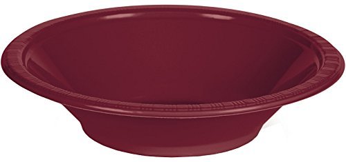 Creative Converting Touch of Color 20 Count Plastic Bowl, 12 oz, School Bus Yellow N2