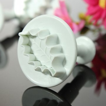 3 Holy Leaf Fondant Cake Bread Decorating Sugarcraft Mold Cookie Plunger Cutters Mould DIY Tools N3