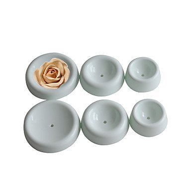 Y&XL&H 6 Pcs Plastic Cake Decorations Flower Forming Cups Fondant Cake Decorating Tools