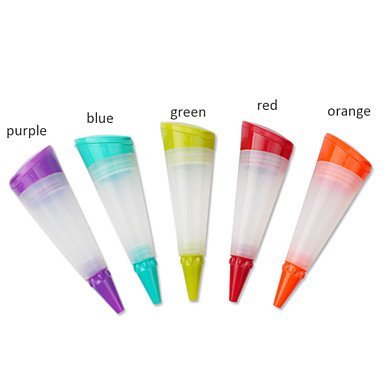 Y&XL&H Piping Rob Suit with 3 Icing Pipings Food Safe Silicone Material Random Colors N5