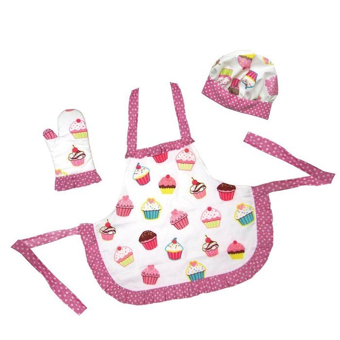 Sassafras The Little Cook: Ruffled Cupcake Apron Set Kitchenware