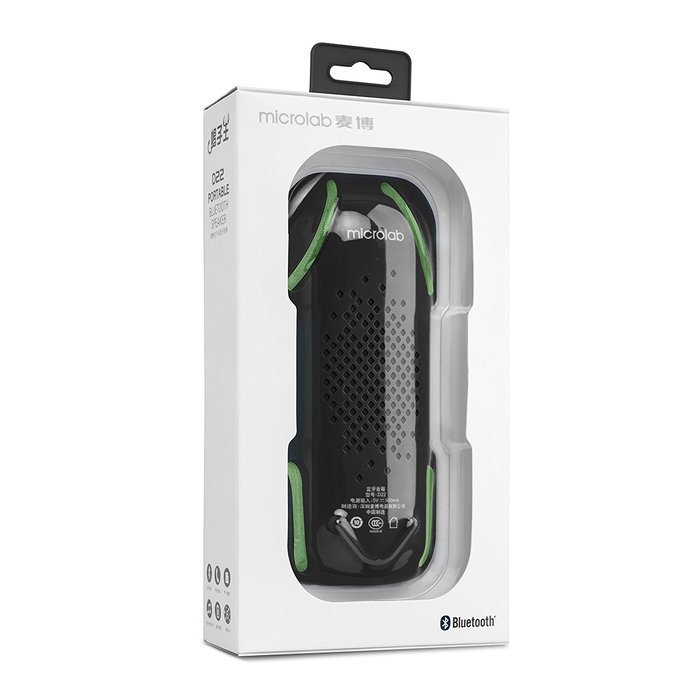 Maison Maxx Microlab Portable waterproof bluetooth TF card speaker stereo for outdoor sporting (D22, Black) N5