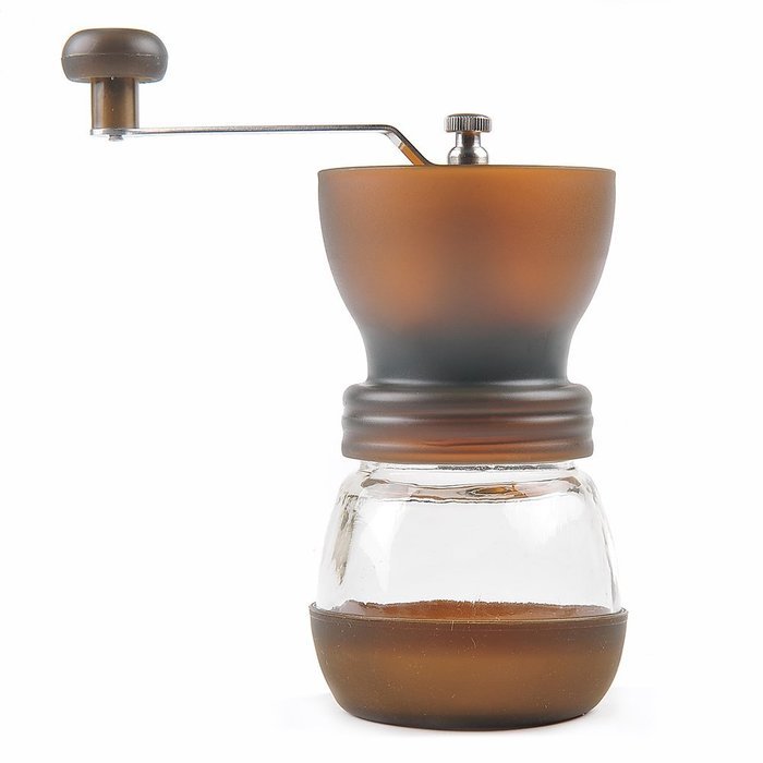 LAGUTE Handheld and Portable Manual Coffee Mill Grinder with Ceramic Burr (Black) N5