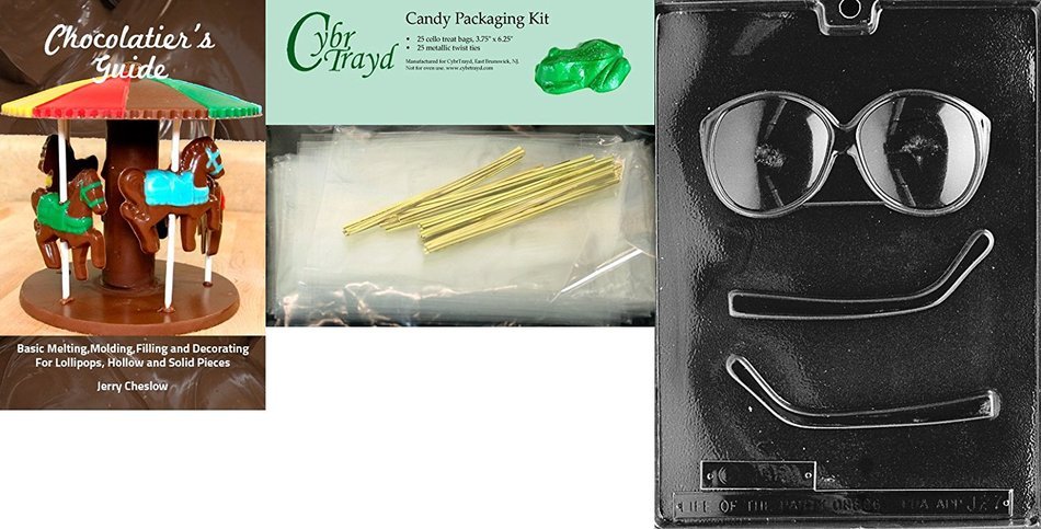 Cybrtrayd J027 Glasses Jobs Chocolate Candy Mold N5