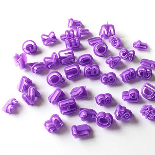 Generic 40Pcs Alphabet Fondant Biscuit Letter Mold Cookie Cake Cutter N9