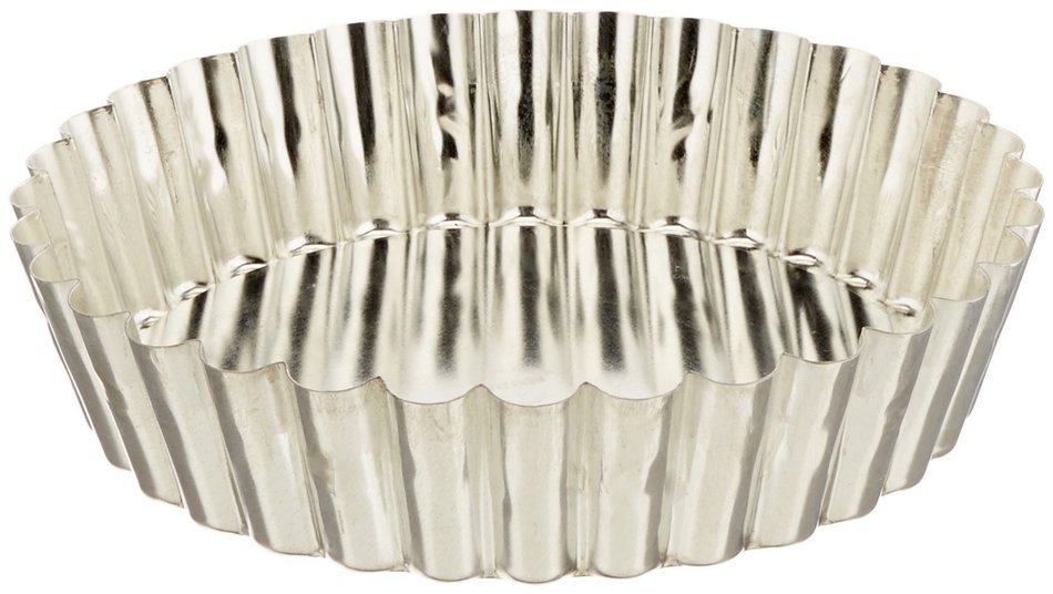 Matfer Bourgeat 340683 Deep Fluted Tart Mold with Removable Bottom