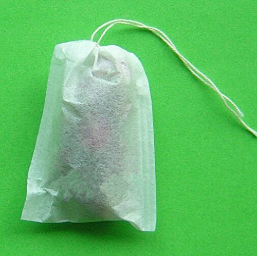 Empty Disposable Paper Tea Bags 3.5" x 2.5" (Drawstring) 50ct N3