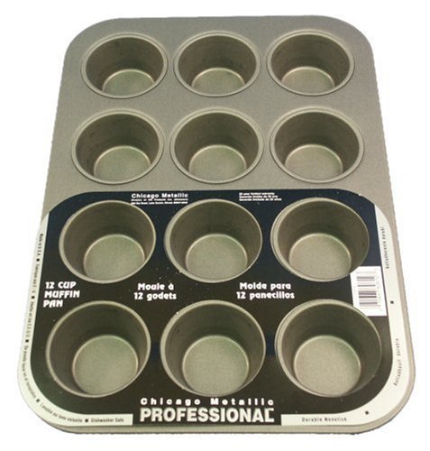 Chicago Metallic Professional Nonstick 24 Cup Mini Muffin Pan N4 Free