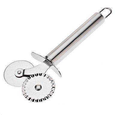 Sher Double Round Stainless Steel Knife For Pizza N3