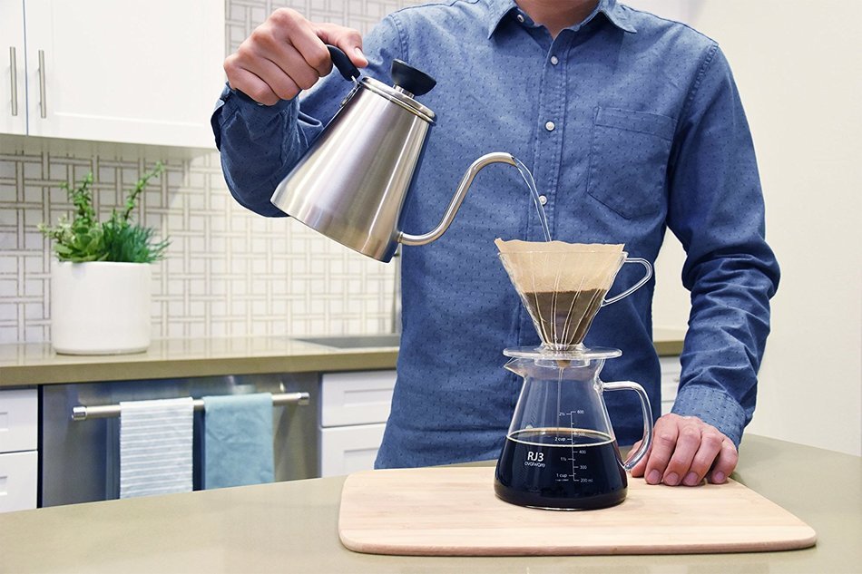 600ml Thick Range Coffee & Tea Server - Heatproof Glass Body with BPA-Free Lid for Hario V60 Ceramic and Glass... N6