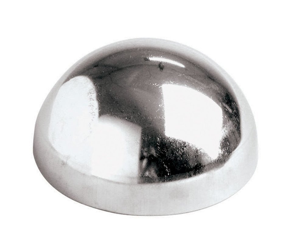 Paderno World Cuisine 2.75 Ounce Stainless Steel Hemisphere Mold