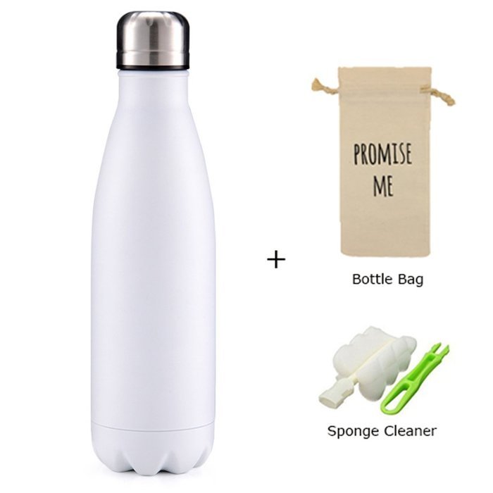 Super Modern Vacuum Insulated 17oz Wave Bottle - Double Walled Stainless Steel Water Thermos - Cola Style Hydro... N19