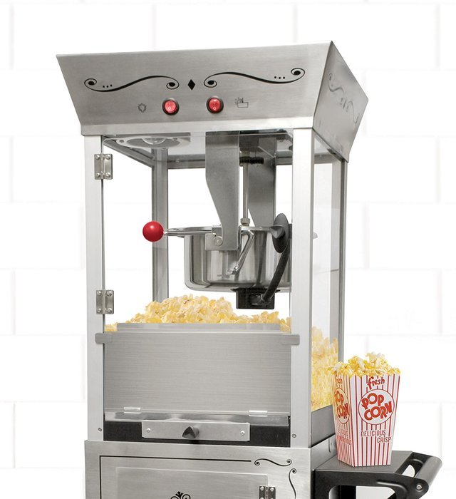 Nostalgia CCP510 53-Inch Tall Vintage Collection 6-Ounce Kettle Popcorn Cart N6