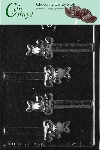 Cybrtrayd E453 Baby Bunny Pretzel Easter Chocolate/Candy Mold