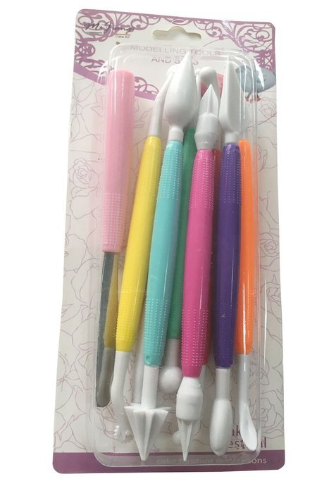 Rokou Muticolor DIY Cake Decorating Sugarcraft Modelling Paste Flower Bakeware Tool Kit (Muticolor) N5