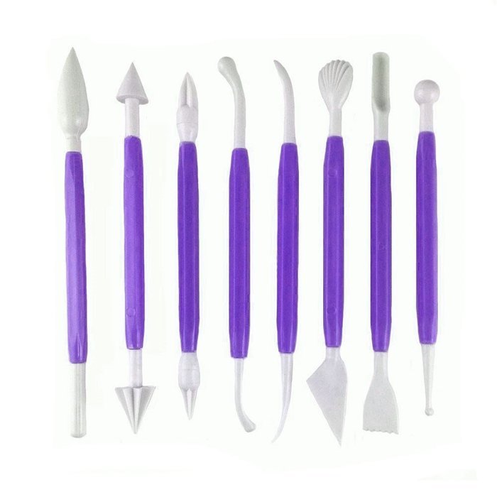 Rokou Muticolor DIY Cake Decorating Sugarcraft Modelling Paste Flower Bakeware Tool Kit (Muticolor) N6