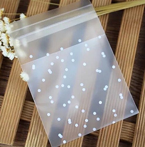 ONOR-Tech 100 PCS Lovely Cute Bowknot OPP Self Adhesive Cookie Bakery Candy Biscuit Roasting Treat Gift DIY Plastic... N31
