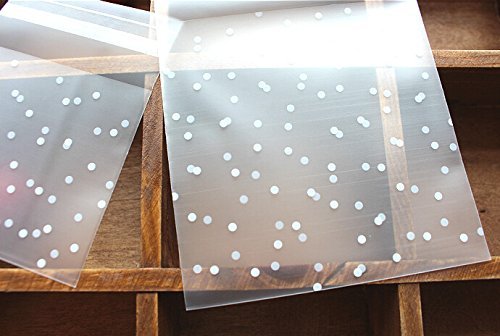 ONOR-Tech 100 PCS Lovely Cute Bowknot OPP Self Adhesive Cookie Bakery Candy Biscuit Roasting Treat Gift DIY Plastic... N32