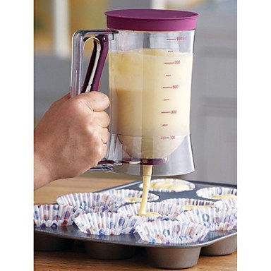 Y&XL&H Cake Batter Dispenser With Measuring Label, 4-Cup