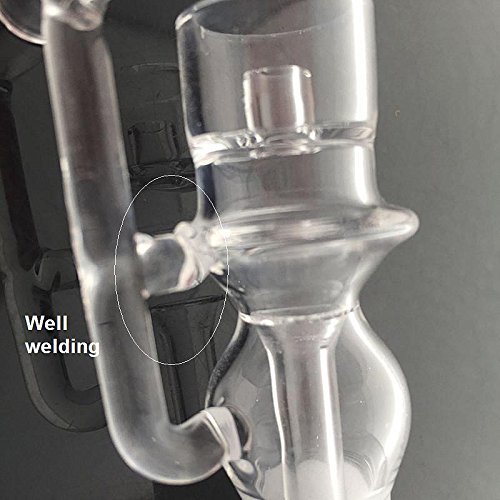 HYP 10mm 14mm 18mm Quartz Dish With Cap Fit 16mm/20mm Coil (18mm female/20mm) N7