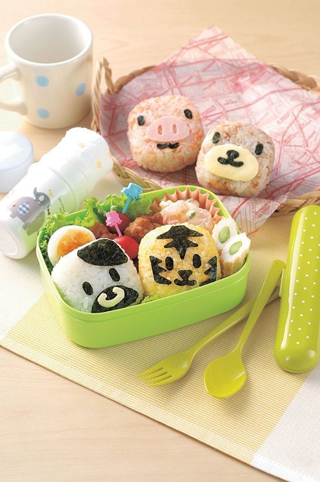 Animal Kitchen Onigiri Rice Ball Mold Set From Japan N3