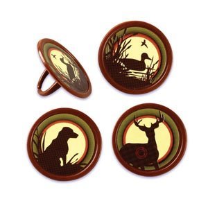 Hunting Cupcake Rings - 24 pc N2