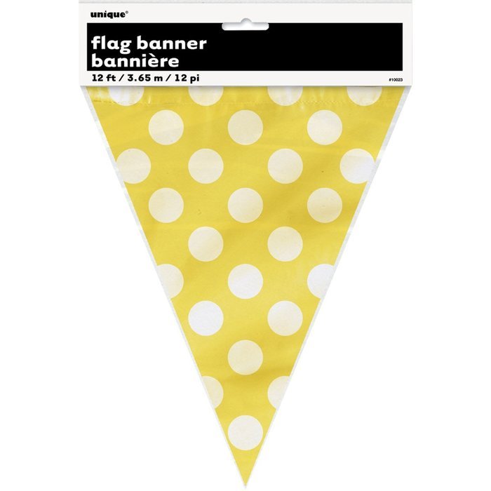 Polka Dot Cupcake Kit for 24, Yellow