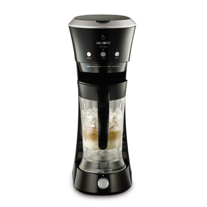 1 Cup Capacity Frappe Maker, One Simple Touch, Removable Blending Jar, Black