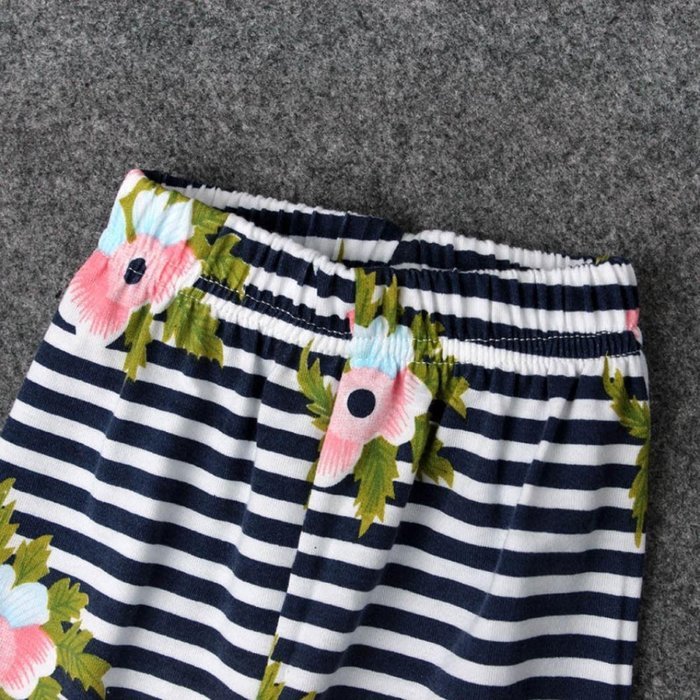 Clothes Set ,BeautyVan Newborn Baby Floral Print Long Sleeve Tops +Stripe Pants Outfits Set Clothes (70, Pink) N7