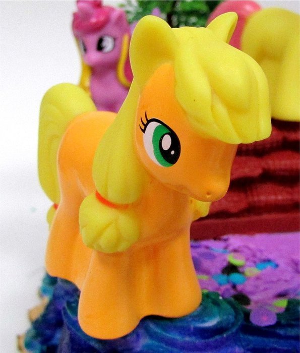 12 Piece PONY PALS Birthday Cake Topper Set Featuring Pony and Friends Characters and Decorative Themed Accessories N6