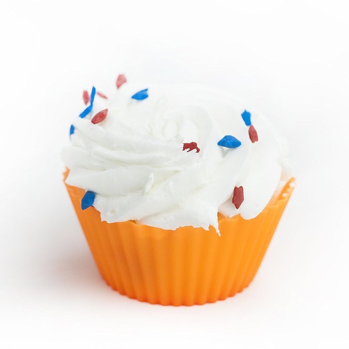 Huji Confetti Festive Colors Reusable Silicone Baking Cups Muffin Cupcake Liners Wraps Molds (24) N4
