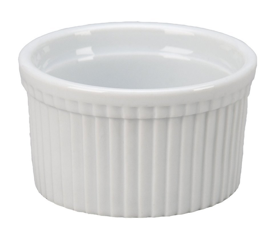 Vertex China RMK-4-P Market Buffet Ramekin, Fluted, 3-1/8", 4 oz., Porcelain White (Pack of 36)