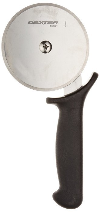 Basics P94ZZA-4 4" Pizza Cutter with Black Polypropylene Handle