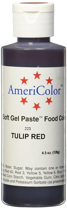 TULIP RED SOFT GEL PASTE 4.5 OZ Cake Decorating