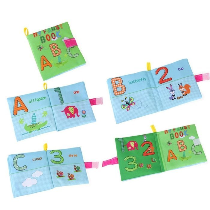 Picture Cognize Book，BeautyVan Soft New Cloth Baby Intelligence Development Learn Picture Cognize Book (A) N9