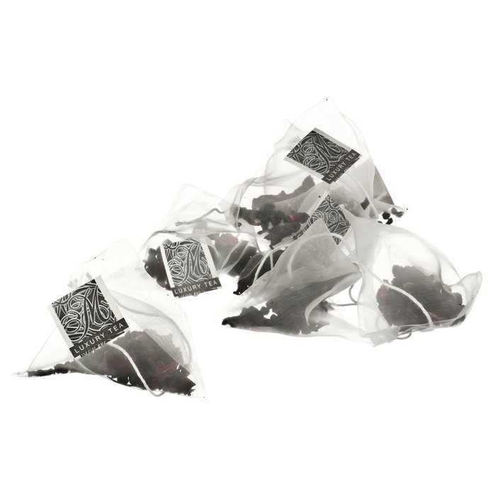 Metropolitan Tea 50 Count Pyramid Shaped Teabags, Berry Berry N4