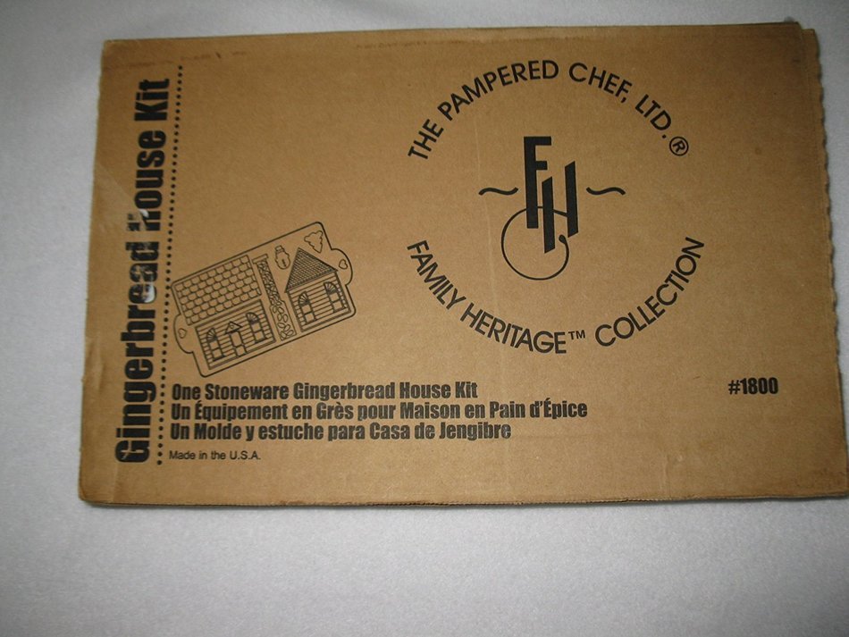 Pampered Chef Stoneware Gingerbread House Kit N3
