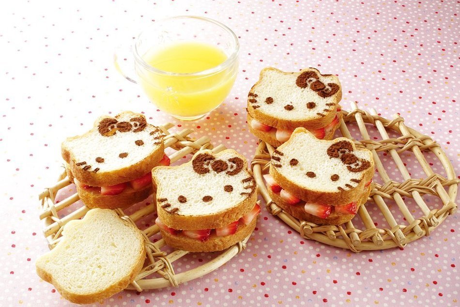 Hello Kitty Stainless Steel Bread Baking Mold Stencil #3550
