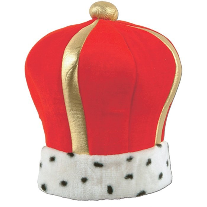 Plush Imperial King's Crown Party Accessory (1 count)