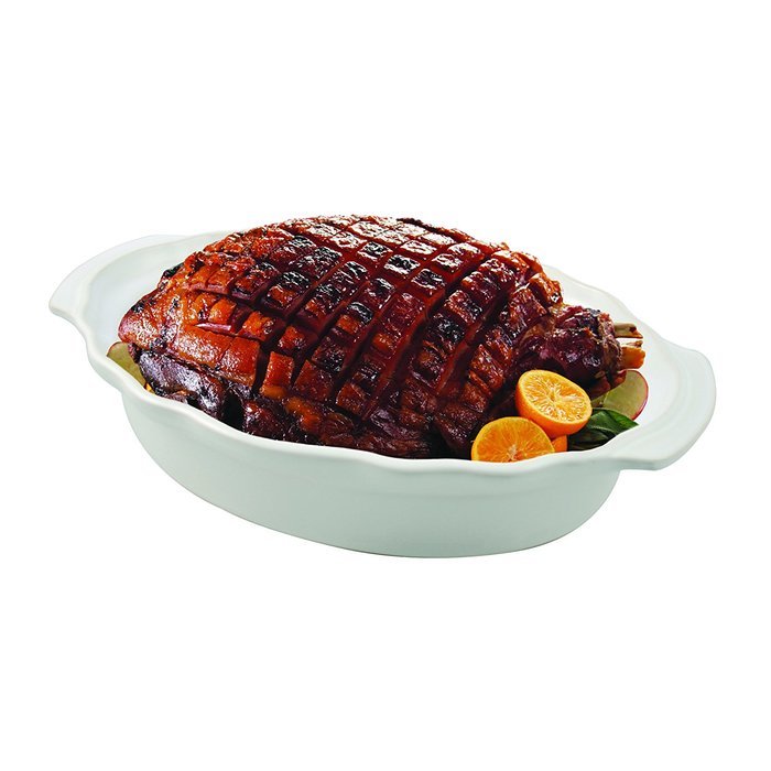 Swissmar Le Cordon Bleu Charmant Large Oval Roasting Dish, 4.2 Quart, Cordon Bleu N7