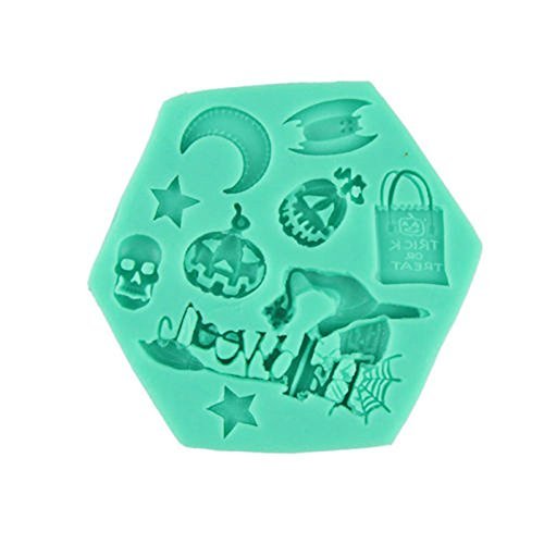Generic Silicone Sugarcraft Fondant Cake Decorating Halloween Skull Mould Mold N2