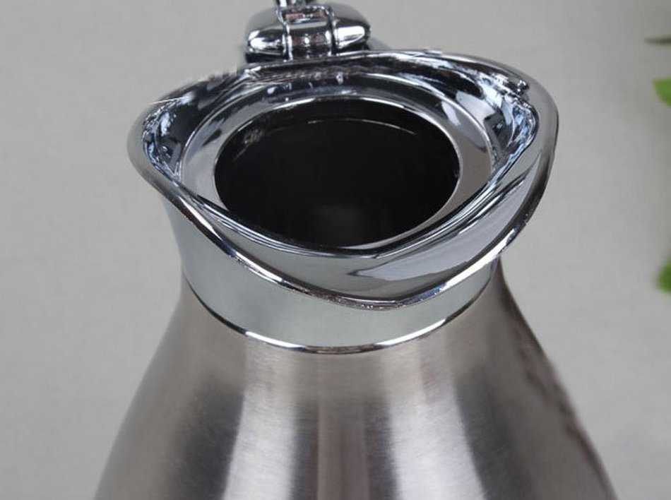 niceeshop(TM) Stainless Steel Vacuum Insulated Thermos Thermal Carafe with Press Button Top,Western Restaurant...