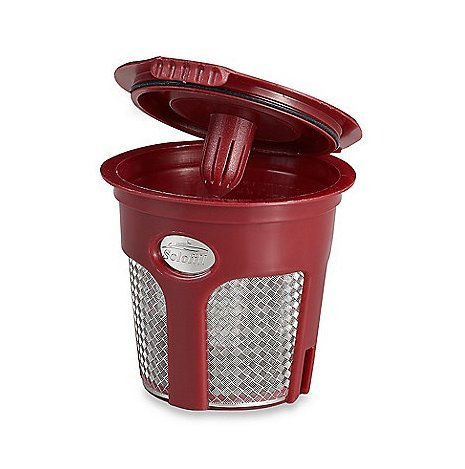 2 Solofill K3 Chrome CUP Chrome Refillable Filter Cup for Keurig-r (RED, 2) N2