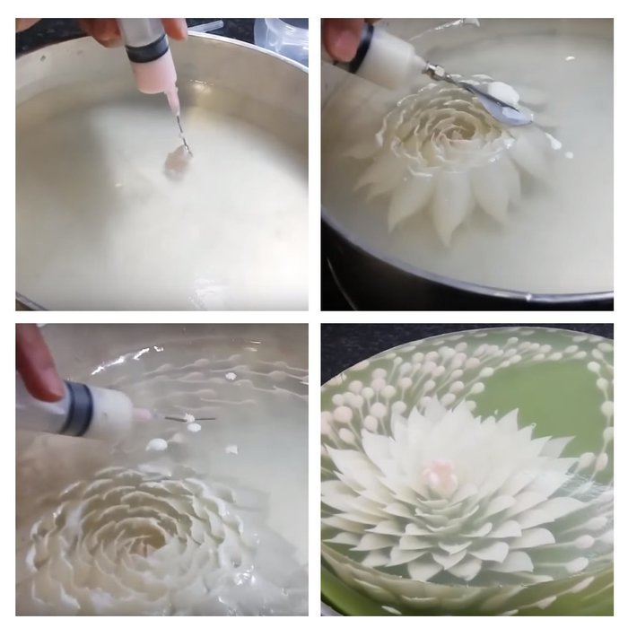 3D Jelly Cake Tools Scoop 1pcs Stainless Steel Dual Double-end Gelatin Art Jello Gracilaria 1 Bag 4x6 inch + 2... N5
