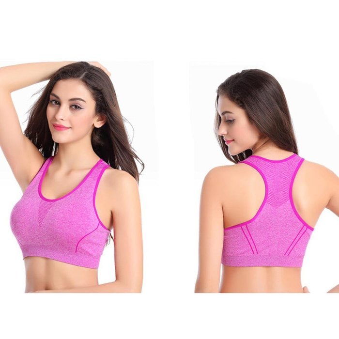 PHOTNO Women Fitness Yoga Sports Bra For Running Gym Padded Underwear Push Up Bras N6