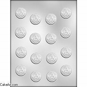Cake Art - 1-1/8" Masonic Mint Mold (16)